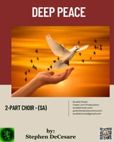 Deep Peace SA choral sheet music cover